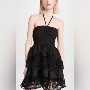 NWT - Ulla Johnson Black Strapless Savannah Dress